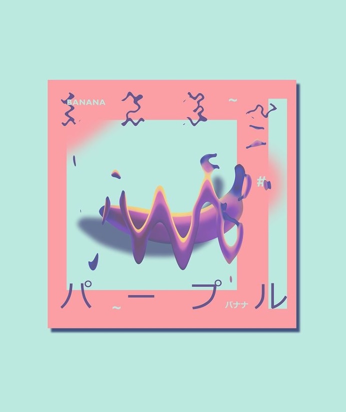 Glitch anything #leggo #abstract #glitch #cover #japan #fruits #banana #colors