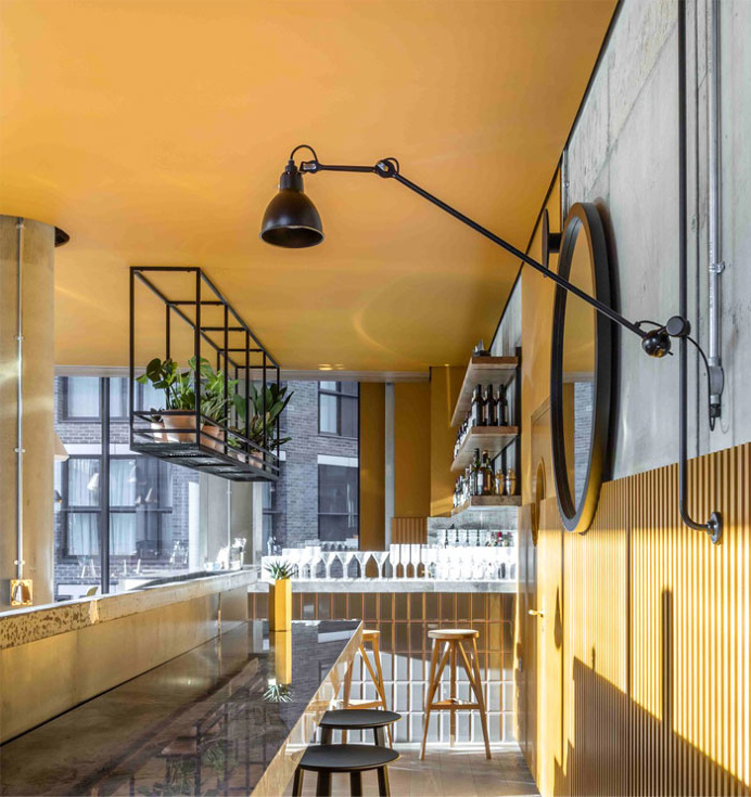 Vibrant Restaurant Decor at Treves & Hyde by Grzywinski Pons - InteriorZine