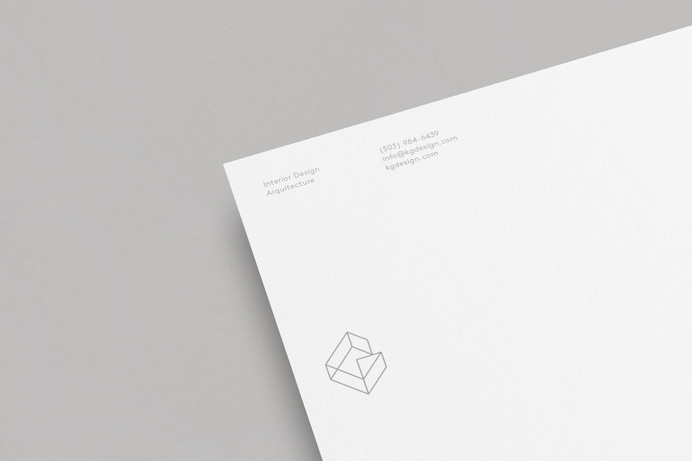 KG Design branding corporate identity beautiful minimal designer mindsparkle mag business card grey deluxe luxury simple clean minimal stati