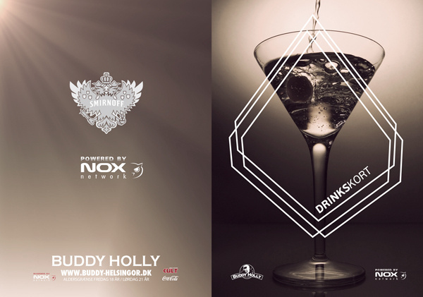 Buddy Holly Drinkskort #menu #cocktail #bar #drinks