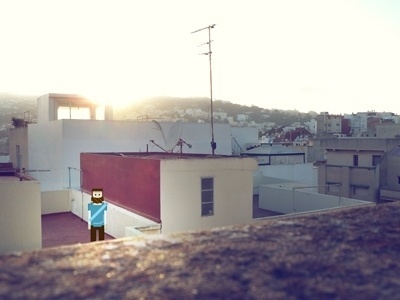 Dribbble - Tanger on the roof by David Slaager #pixelart #photo #tanger #pixel #photography