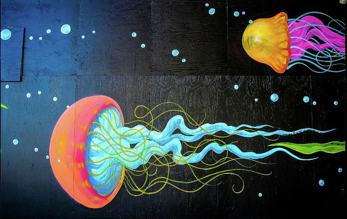 easy jellyfish painting & jellyfish paint by numbers