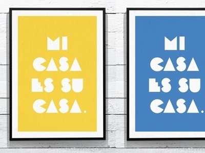 davidreno — Mi casa es su casa. This is an idea I had for some... #home #print #poster