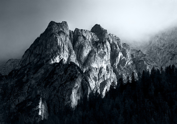 Monochromatic Alps on Behance #photography #travel #landscape