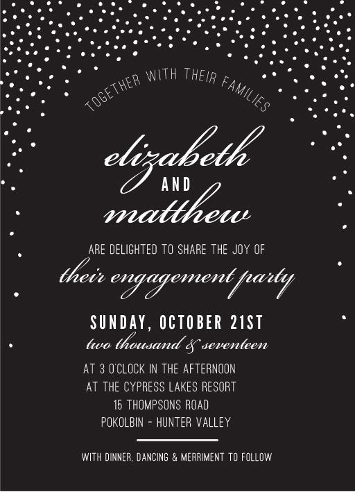 Rustic Mini Confetti Spot - Engagement Invitations #paperlust #engagement #engagementinvitation #invitation #engagementcards #engagementins