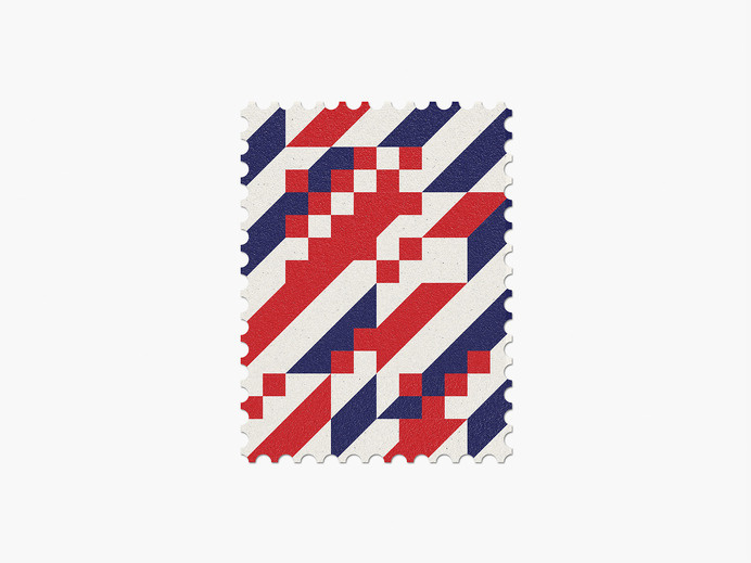 Croatia #stamp #graphic #maan #geometric #illustration #minimal #2014 #worldcup #brazil