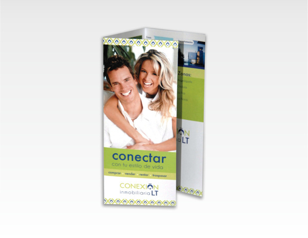 Conexión Inmobiliaria LT -Branding #branding #flyer #trifold #trptico #corporate #identity #folleto #logo #brochure
