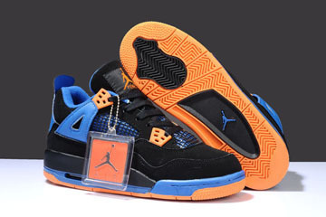 Releasing Blue/Black/Orange Basketball Shoes at Nike Michael Jordan 4 #fashion