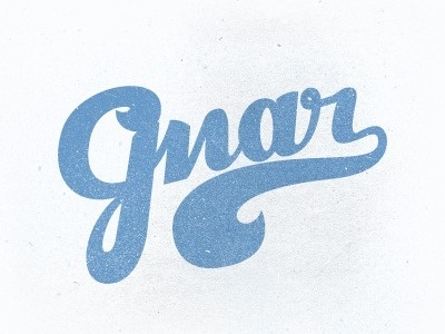 Dribbble - Gnarrr by Nick Slater #type