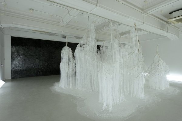 CJWHO ™ (vertical emptiness | a crystalized installation of...) #amazing #emptiness #installation #glue #design #art #crystalized #clever #vertical