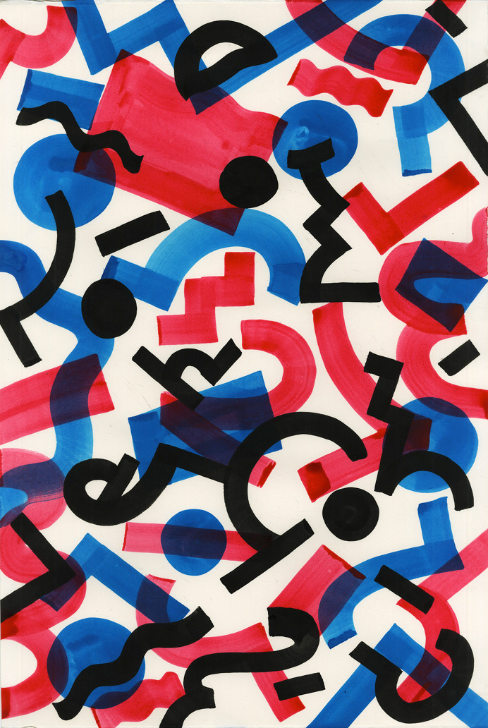 trefoiled: " Eddie Perrote - Lost. 22x30 ink and gouache paintings on arches hot-press 140lb. One of nine. "