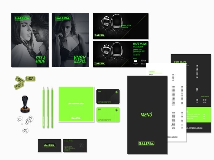 Building brand identity for GALERIA night club #agency #branding