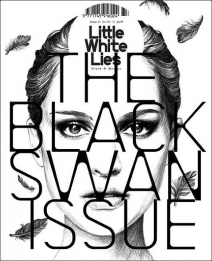 MatterPrinted › Curated covers of Printed Matter, Little White Lies N°33 Black Swan Issue #cover #magazine