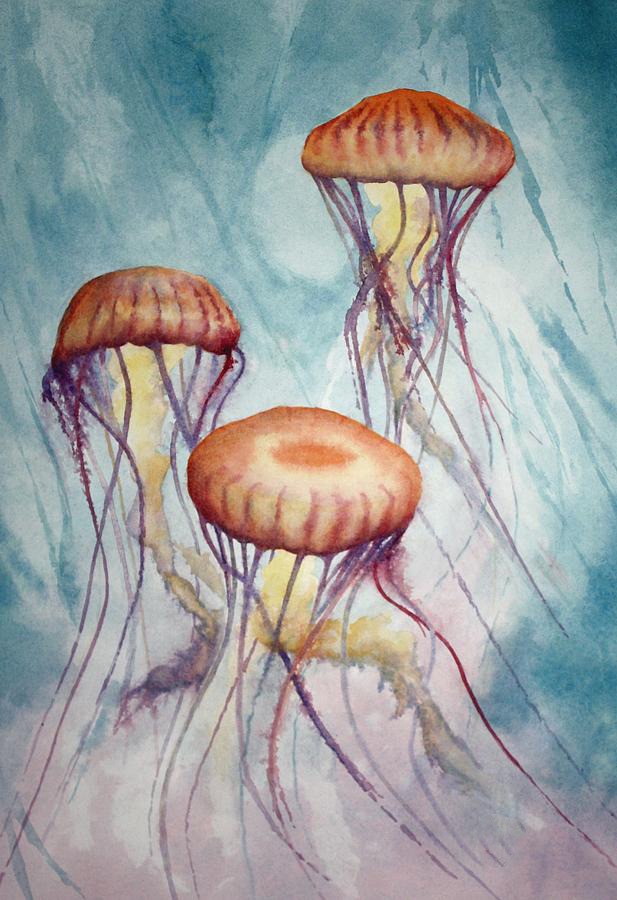 easy jellyfish painting & jellyfish paint by numbers #painting