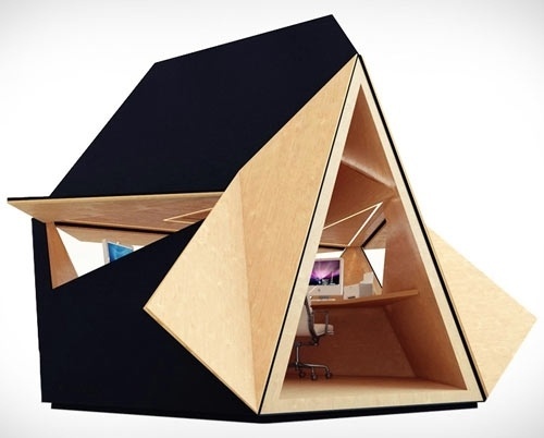 Tetra Shed | Design Milk #interior #office #design #architecture