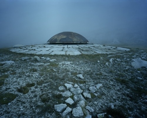 Andermatt, Beat Brechbühl #old #dome #misty #bunker