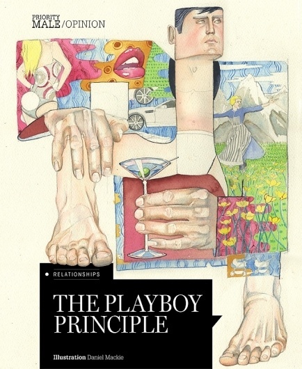 The Playboy Principle, Illustration for Men's style - Watercolour illustrations | illustration portfolio | illustrator | Daniel Mackie #illustration #editorial #magazine #watercolour