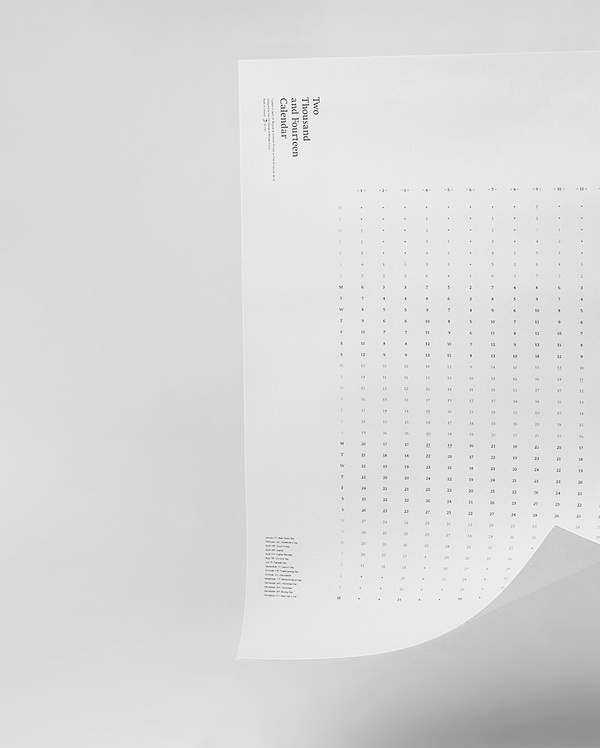 2014 Calendar — Vancouver Design Studio Calendar simple print poster design #vancouver #print #design #calendar #grid #minimal #poster #2014 #layout #typography