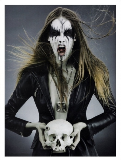 Haute Macabre : Black Metal Barbies | #woman #antonella #black #arismendi #metal #baby