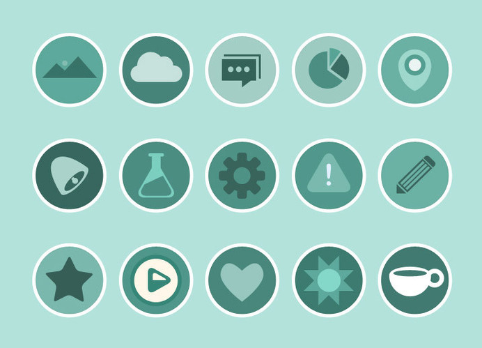 Krispicons – Free Modern Flat Icons PSD