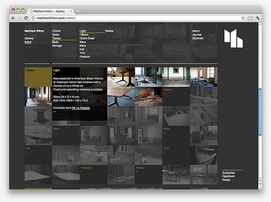 Spin — Matthew Hilton Website #inspiration #design #simple #digital #website