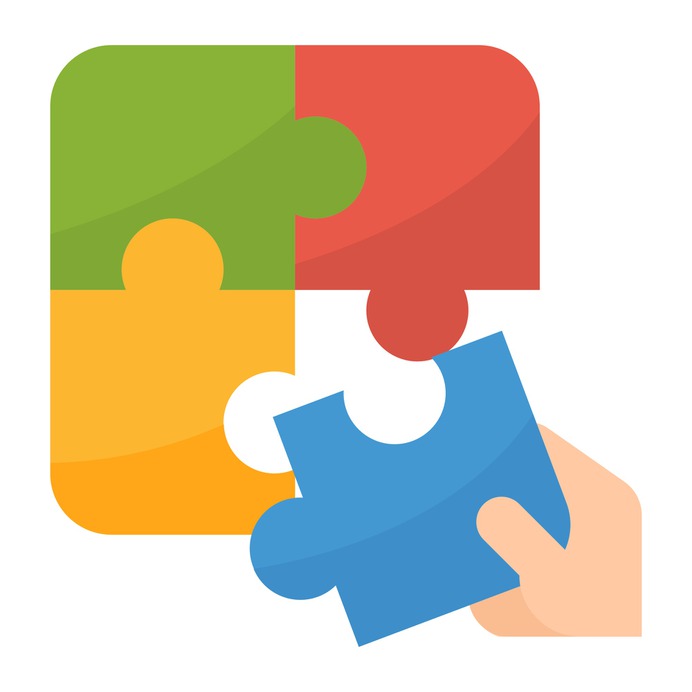 See more icon inspiration related to Jigsaw, fit, jigsaws, business and finance, hobbies and free time, puzzle pieces, puzzle game, solution, creativity, gaming, puzzle, company and business on Flaticon.
