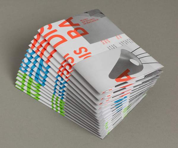 DHUB Leaflet (Print, Identity) by Lo Siento Studio, Barcelona #print #poster #fluorescent #folded