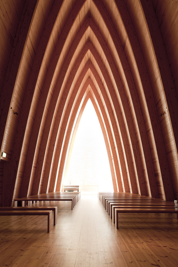 Turku chapel #ecumenical #chapel #church #architects #finland #wood #st #architecture #henrys #art #sanaksenaho #turku