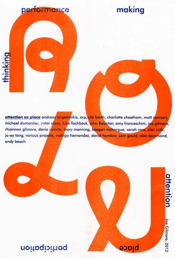 ROLU Residency: Joe Gilmore collaboration — Design — Walker Art Center #type #print