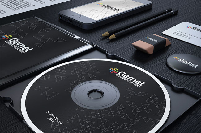 Free Corporate Branding Identity PSD Mockup