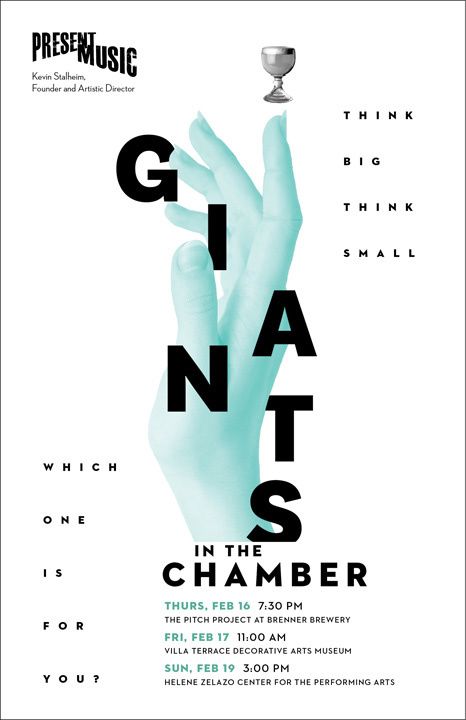 Giants in the Chamber for Present Music, Milwaukee, Wisconsin
