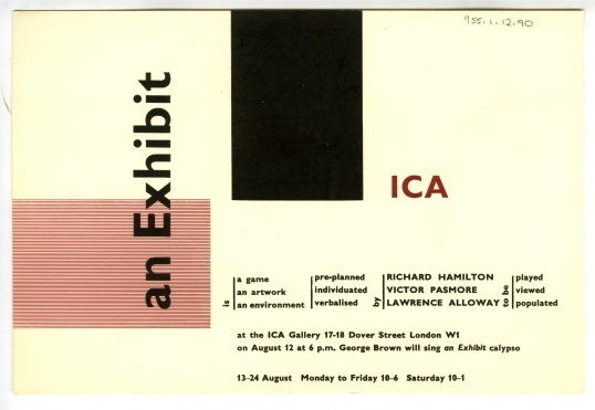 An Exhibit: an Exhibition, an Artwork, a Collaboration #richard #ica #exhibit #hamilton
