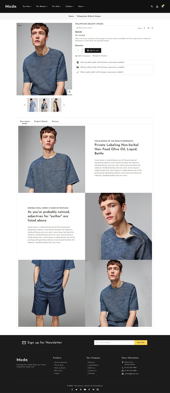 Mode - Fashion Style & Apparels - Prestashop Responsive Theme | TemplateTrip