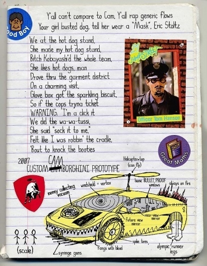Cam'ron's Rhyme BookÂ Found - Oh Word #diary #camon