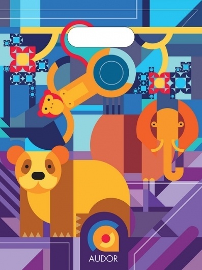 Cara2 bolsa | Flickr: Intercambio de fotos #design #graphic #geometric #colors #animals