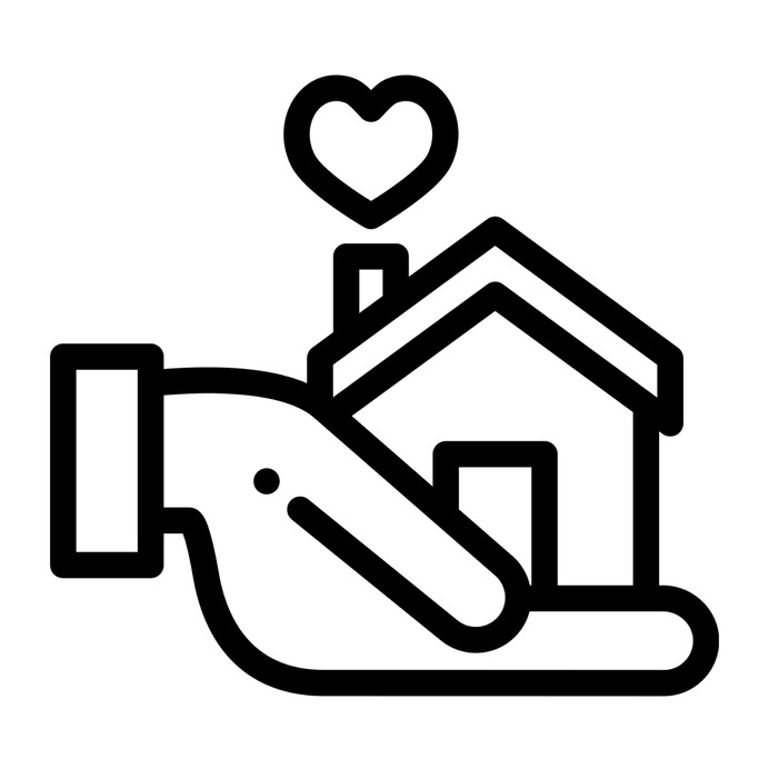 See more icon inspiration related to heart, hand, hands and gestures, architecture and city, real estate, housing, insurance, architecture, hands, house, home, building, security and business on Flaticon.