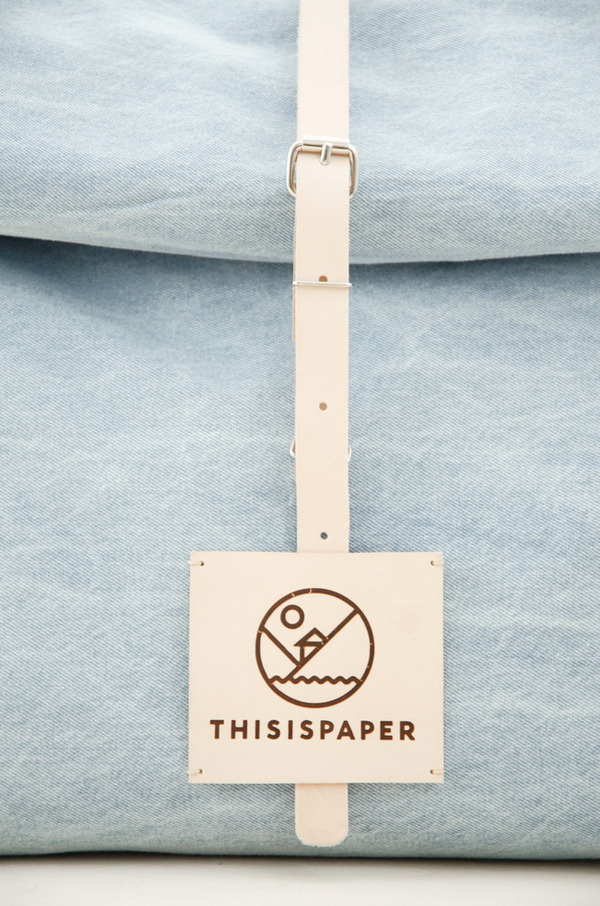 Image of Top Roll Denim Rucksack #mark #logo #backpack #denim