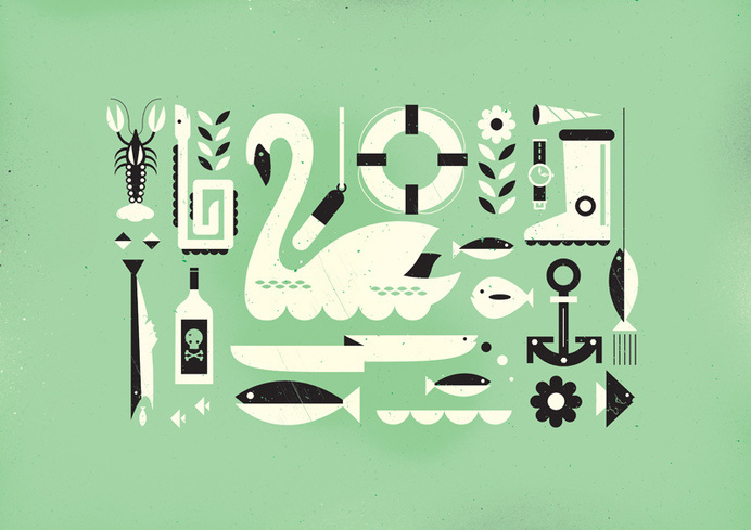 Adam Quest - Illustration #maritime #illustration #fish