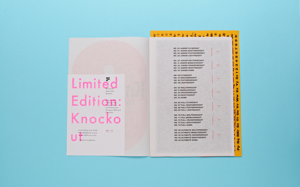 Knockout Type Specimen on Typography Served #typography #editorial