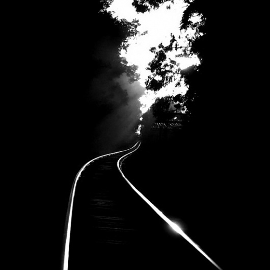 Google Reader (1000+) #train #white #black #tracks #photography #and #contrast