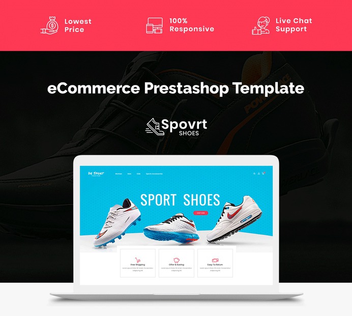 #De Sport - #Shoes Store #Prestashop #Responsive #Theme | #TemplateTrip #eCommerce #Website #Template