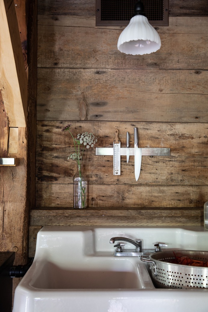 The open kitchen is equal parts utility and charm.