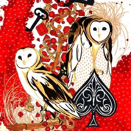 Hannah Stouffer Illustration #hannah #owls #stouffer #bling #awesome