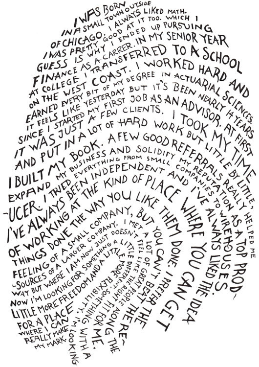 Darren Booth. Thumbprint. #thumbprint #drawn #type #hand #typography