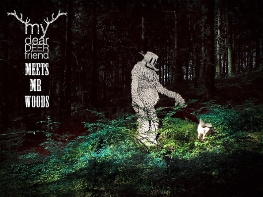 My Dear Deer Friend meets mr. Woods on the Behance Network #dear #diploo #deer #white #woods #design #my #friend #ceramic