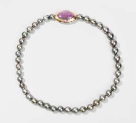 Tahiti-Kulturperlen-Edelstein-Collier