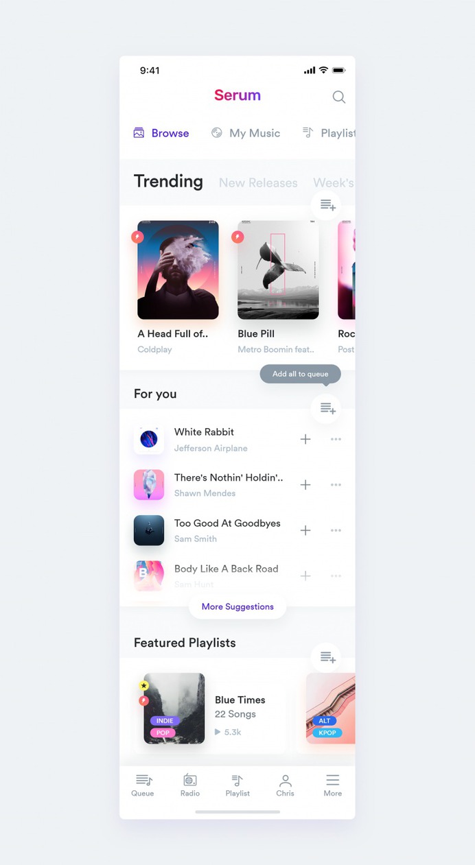 Serum Music App