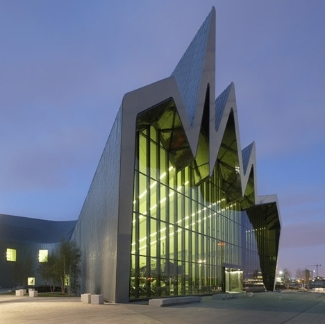 Dezeen » Blog Archive » Riverside Museum by Zaha Hadid Architects #glasgow #museum