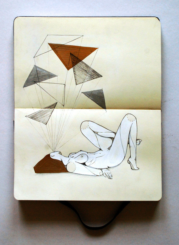 Más tamaños | Moleskine | Refúgio | Gabriel Kieling | Flickr: ¡Intercambio de fotos! #illustration #moleskine #girl