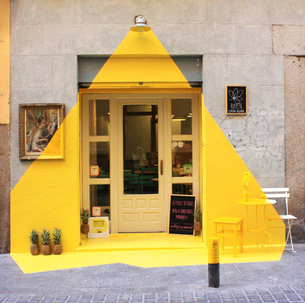 The Ephemeral Lighting Installation by (fos) in Madrid